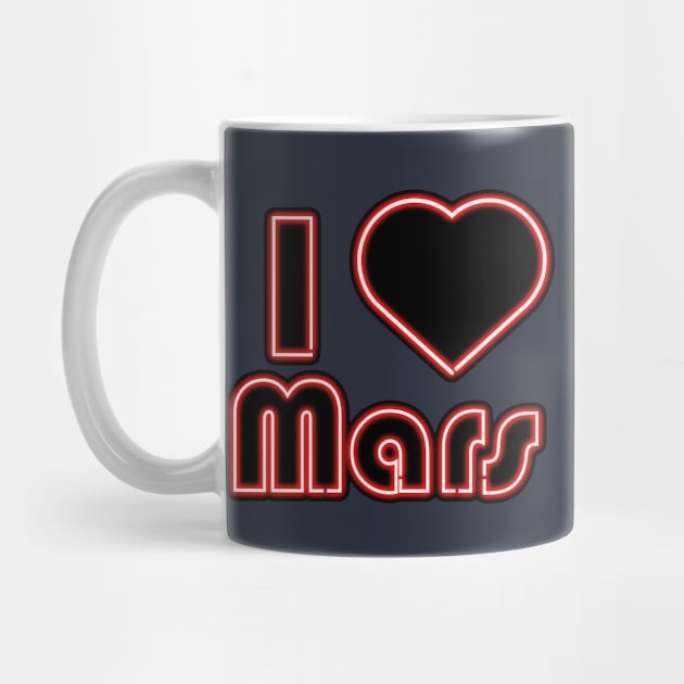 Electric Solar System I Heart Mars by gkillerb